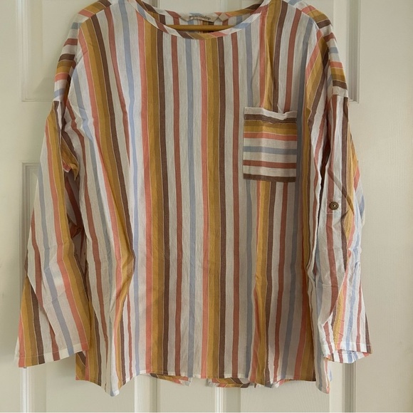 SOFT SURROUNDINGS Enyo Top in Americana Stripe - Picture 6 of 9